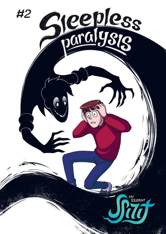 My Student Spirit: Sleep Paralysis My Student Spirit: Sleep Paralysis comic cover, featuring a sleep paralysis version of Elijah, haunting Dmitry.